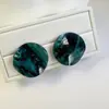 Joyas Lingge Estilo Vacacional Europeo y Americano Pendientes de Aro Pequeños Geométricos de Colores Dulces Pendientes de Resina Brillantes Estilo Fresco Ins