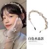 Diadema de Pedrería Femenina Celebridad de Internet 2025 Nueva Versátil Elegante Sencilla Horquilla Coreana de Cristal Diadema Accesorios para la Cabeza