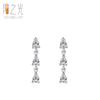 Nicho elegante S925 Sterling Silver Super Flash Brincos Brincos Longos Luxo Leve Requintado All-match High-end Ear Jóias
