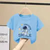 Camiseta de Niños Manga Corta Verano 2026 Estilo Nuevo Tops de Verano para Niños 100% Algodón Puro Tallas Mediana y Grande Camisetas para Niños Sueltas y Modernas