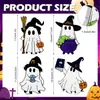 Artesanías de decoración de escritorio más vendidas transfronterizas Halloween madera lindo fantasma BOO bandeja de capas decoración