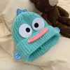 Chapéu de Peixe Feio Feminino Outono e Inverno Chapéu de Lã Estilo Coreano Mostra o Rosto Pequeno Quente Chapéu de Tricô Fofo Feio Engraçado Chapéu de Proteção para Orelhas