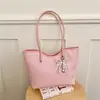 Bolso de Moda Estilo Coreano Textura Tejida Color Sólido Bolso Tote 2026 Otoño Versión Coreana Elegante Gran Capacidad Bolso de Hombro Único