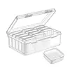 Caja de Almacenamiento Grande para Joyería, Caja de Almacenamiento de Cuentas Multicapa a Prueba de Polvo de PVC, Caja de Almacenamiento Multifuncional para Escritorio