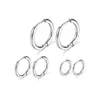 Pendientes de Acero Inoxidable 304 para Mujer, Pendientes de Aro Lisos con un Toque de Lujo, Clavos para Hélice Auricular, Pendientes de Aro para Hombre, Pendientes de Acero Inoxidable 304 para Cuidado del Agujero de la Oreja