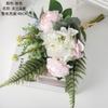 Decoración de pared Flandolle Flor artificial Decoración del hogar Flor artificial Diseño de boda Ramo de flores Rosa CF01073
