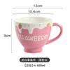 Tazas Navideñas Pintadas a Mano al por Mayor, Tazas de Cerámica Creativas, Tazas de Color Bajo Esmalte, Tazas de Desayuno Personalizadas con Cucharas, Tazas de Agua Lindas
