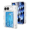 Capa de Celular Dobrável Apple 18 Dobras Eixo Central Toque de Pele com Porta-Cartão iPhone Duo Anti-Queda Dobrável Fábrica