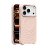 Adecuado para Apple 17Promax Funda de Teléfono Magnética Líquida con Forma de Ola Iphone16 Simple Silicona 15/14 Protección