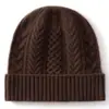 Nuevo gorro de punto trenzado de cachemira, un sombrero cálido y resistente al frío para otoño e invierno, adecuado tanto para hombres como para mujeres, casual, suave y versátil