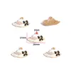 Accesorios de Joyería de Aleación para Hacer Manualidades con Forma de Gota de Aceite Bolsita de Maquillaje para Niñas Accesorios de Tacones Altos Pulsera Pendientes Colgante W507