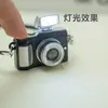 Llavero de Cámara Luminoso y Sonoro, Colgante de Bolso de Cámara Mini Simulado, Pin de Cara Sonriente, Regalo Pequeño