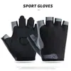 Luvas de Ciclismo Meio Dedo para Homens e Mulheres, Esportes ao Ar Livre, Montanhismo, Absorção de Choque, Silicone Antiderrapante, Malha Respirável, Proteção Solar, Luvas Finas