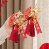 Ramillete de Boda con Textura de Alta Calidad, Broche Estilo Chino para el Novio y la Novia, Preparación de Boda, Juego Completo de Ramilletes para Miembros de la Familia