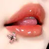 Unha de lábio cruzada com zircônia embutida, unha de osso da orelha, decoração de lábio em aço inoxidável, espiral externa 1.2, joias para piercing novas no atacado
