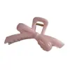 Presilha Elegante e Simples de Tubarão com Laço para Mulheres, Pinça de Cabelo Grande com Acabamento de Luxo, Prendedor de Cabelo para Meio Preso na Parte de Trás da Cabeça, Presilha de Acessório de Cabelo para Mulheres