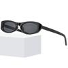 2024 Nuevas Gafas de Sol Ojo de Gato para Mujer Gafas de Sol para Hombre Europeas y Americanas Transfronterizas Ins Moda Marco Pequeño Color Caramelo Comercio Exterior