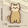 Patche Bordado de Gato Fofo Desenho Animado Autoadesivo Acessórios DIY para Capa de Celular Venda Direta da Fábrica Patch Aplique