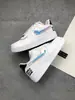 Sapatos Putian Air Force One Af1 Sapatos Brancos Co-branded Air Tênis Masculino e Feminino Trigo Couro Bovino de Primeira Camada Tênis Esportivo de Cano Baixo