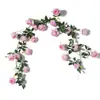 Enredadera de Rosas Artificiales Decoración de Arco de Boda Flor Falsa Enredadera de Rosas Flor de Rosa Famosa en Internet Muro de Flores de Rosas Flor de Rosa de Monet