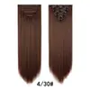 Piezas de Peluca Europeas y Americanas Transfronterizas 16 Tarjetas Fibra Química para Mujer Seda de Alta Temperatura Peluca Artificial Cabello Largo Rizado Venta al por Mayor Juego de 7 Piezas de Extensiones de Cabello