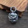 Colgante de león con campana al por mayor para hombre y mujer, plata de ley s925, personalidad, retro, moda, colgante de moda, joyería