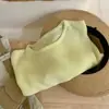 Suéter de Punto Suave y Ceroso de Cuello Redondo de Manga Larga para Mujer, Capa Interior Delgada con Estilo Occidental de Gama Alta, Top Holgado