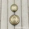 Botones metálicos de corona estilo marino para trajes, abrigos de lana tejidos, botones decorativos simples y versátiles cosidos a mano