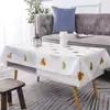 Toalha de mesa pvc toalha de mesa proteção ambiental EVA à prova d'água anti-escaldante anti-óleo sem lavagem toalha de mesa plástico toalha de mesa de centro atacado em estoque