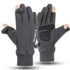 Guantes Calientes para Hombres y Mujeres en Invierno, Forrados de Felpa y Engrosados para Calidez, Compatibles con Pantalla Táctil, Antideslizantes, para Ciclismo al Aire Libre, Guantes de Invierno a Prueba de Viento