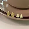 Brincos de Agulha de Prata Pura S999 Escama de Dragão e Cabaça para Mulheres, Estilo Moderno e de Alto Padrão, Brincos da Sorte e Prosperidade, Novos Acessórios de Orelha Populares de 2026
