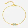 Nuevo Pulsera de Flores y Mariposas para Mujer Estilo Ins Nicho Diseño Original Mariposa Azul Brillante Pegamento Tobillera