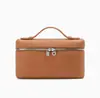 Bolso de Piel Genuina para Mujer Lp19 Bolso Lonchera, Bolso de Hombro Único Cruzado de Piel de Ternera, Bolso de Mano, Bolso Cruzado para Viajes, Simple y Versátil