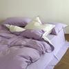 Conjunto de Cama Vintage Estilo Silencioso Quatro Peças 100% Algodão Algodão Puro Lençol para Dormir Nu Capa de Edredom Estilo Japonês Simples High-Level Roupa de Cama