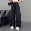 Pantalones Cargo de Secado Rápido para Niñas Verano 2026 Nuevo Estilo Pantalones Blancos para Niñas Mayores Estudiantes de Secundaria Pantalones Anchos Finos