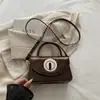 Bolsa Pequena da Moda para Meninas 2026 Novo Estilo Feminina de Ombro Único Transversal Porta-Moedas Bolsa para Batom Vermelho Fone de Ouvido Bolsa Quadrada Pequena
