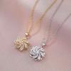 Collar para Mujer, Versátil Flor de Zirconia Nicho Transfronterizo Nuevo Diseño Colgante Set de Temperamento Cadena para Clavícula