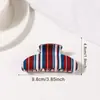Pinzas de Pelo de Rayas Coloridas, Pasadores para Coletas, Pinzas de Tiburón, Accesorios para el Cabello, Pinzas para el Cabello, Accesorios de Moda para el Cabello al por Mayor desde el Fabricante