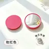 Espejo redondo pequeño de alta definición, espejo de plástico, espejo portátil para retoque de maquillaje, se puede imprimir con logo