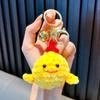 Colgante de peluche tejido a crochet cosas buenas suceden lana tejida a mano Caqui bueno Caqui suceden llavero para bolso accesorios pequeños