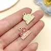 50 Sobres de Cartas Serie Día de las Madres, Flores, Colgantes de Corazón, Aretes DIY, Pulseras, Paquete de Materiales para Accesorios