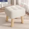 Taburete pequeño para sala de estar, sofá, cojín suave, taburete pequeño, puerta moderna y sencilla, cambiador de zapatos, taburete bajo
