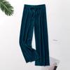 Calças Pregueadas de Perna Larga Jingxiu Calças Femininas Cintura Alta Drapeadas Primavera e Verão Novas Calças Casuais Soltas Calças de Chiffon Cropped Seda Gelo