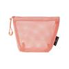 Bolsa de almacenamiento Bolsa de tocador de viaje Estilo dopamina Malla triangular tridimensional Portátil para mujer Bolsa de almacenamiento limpia para lápiz labial