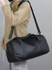 Bolsa de Ginástica com Logo Personalizado e Compartimentos Separados para Molhados e Secos, Compartimento Independente para Sapatos, Bolsa para Treinamento de Natação e Yoga, Bolsa de Grande Capacidade para Viagens Curtas