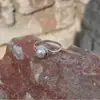 El anillo de cobre blanco de ensueño más vendido de HuaJie Temu para mujer, exquisito anillo de perla barroca, elegante diseño vintage delicado
