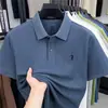 Camisa Polo de Manga Corta 100% Algodón para Hombre Estilo Nueva Moda Verano 2026 Cuello Solapa Logo de Caballo Bordado Camiseta Transpirable Piqué para Hombre