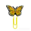 Bestseller transfronterizo: clips de papel con forma de mariposa, clips de papel de PVC de dibujos animados, marcapáginas para cuaderno y pequeños artículos de regalo