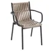 Silla de Ratán de Ocio para Balcón Exterior, Juego de Mesa y Sillas para Terraza de Patio, Habitación Modelo de Diseñador, Hotel de Alojamiento Local, Combinación Impermeable y a Prueba de Sol