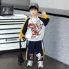 Ropa infantil de Ultraman, conjunto de otoño para niños, nuevo y elegante conjunto para bebé 2026, conjunto de dos piezas de sudadera para primavera y otoño para niños, moderno